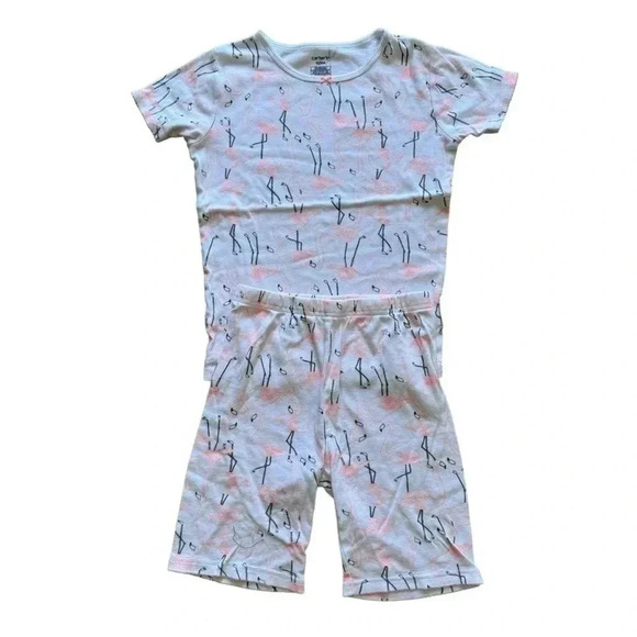 Carters White Green Orange Short/ Long Sleeves Pajama Set Bundle SZ 12 #2042 - Picture 6 of 7